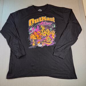 Outkast ATLiens Long Sleeve Shirt XXL 2023 Rap Tee Black Graphic Hip Hop Music